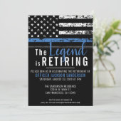 ブルーライン愛国警察退職パーティー 招待状 (スタンド正面)