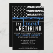 ブルーライン愛国警察退職パーティー 招待状 (正面/裏面)