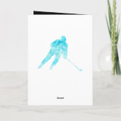 ブルーライン最高の – ホッケーコーチ常にサンキューカード シーズンカード (裏面)