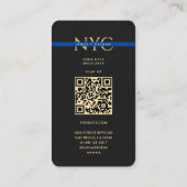 ブルーライン法モダン執行モノグラム 名刺 (裏面)