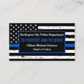 ブルーライン法執行警察署 名刺 (正面)