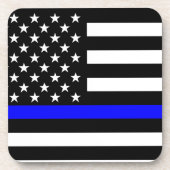 ブルーライン米国国旗 コースター (正面)