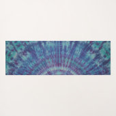 ブルーライン絞り染め ヨガマット (裏面(横))