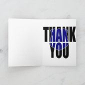 ブルーライン警察「ありがとう」 サンキューカード (内部)