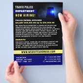 ブルーライン＆サイレン、警察官募集 チラシ (手)