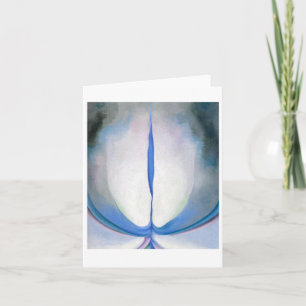 ブルーライン，ジョージアオキーフ，ファインアート カード