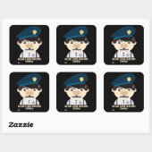 「ブルーライン・ベーコン・クルー」警おもしろい察 スクエアシール (シート)