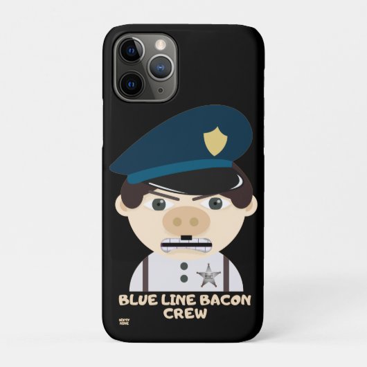 「ブルーライン・ベーコン・クルー」警おもしろい察 Case-Mate iPhoneケース (裏)