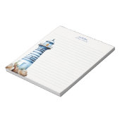 ブルーライ航海のトハウスコーストパーソナライズされた ノートパッド (回転)