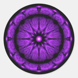 ブルーラウンド神聖な素晴らしいオーナメント ラウンドシール