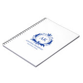 ブルーラグジュアリークラウンズモノグラム ノートブック (左側)