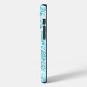 ブルーラグジュアリーモダングラディエント銀河系グリッタースター Case-Mate iPhoneケース (裏面 / 左)