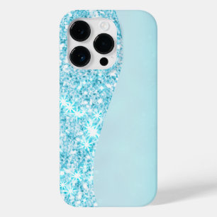 ブルーラグジュアリーモダングラディエント銀河系グリッタースター Case-Mate iPhone 14 PROケース