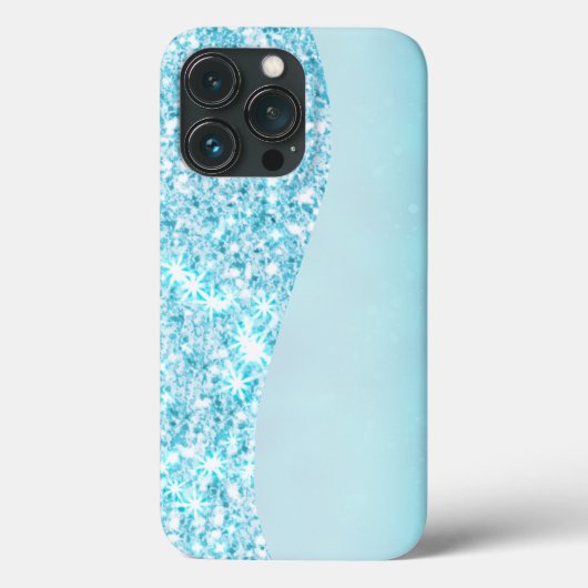 ブルーラグジュアリーモダングラディエント銀河系グリッタースター Case-Mate iPhoneケース (裏面)