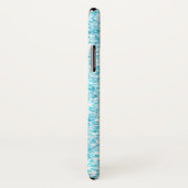 ブルーラグジュアリーモダングラディエント銀河系グリッタースター Case-Mate iPhoneケース (裏面/右)