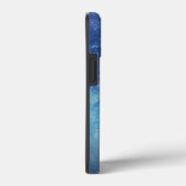 ブルーラグジュアリーモダングラディエント銀河系グリッタースター Case-Mate iPhoneケース (裏面 / 右)