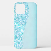 ブルーラグジュアリーモダングラディエント銀河系グリッタースター Case-Mate iPhoneケース (裏面)