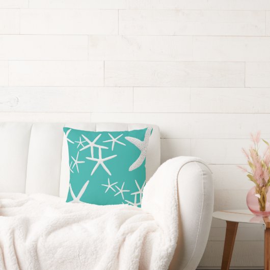 ブルーラグーンのヒトデの装飾用スローピロー クッション (ソファ)