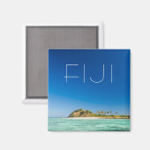 ブルーラグーンの海の景色、フィジー マグネット (正面/裏面)