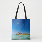 ブルーラグーンの海の風景、フィジー トートバッグ (正面)