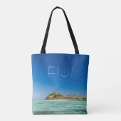 ブルーラグーンの海の風景、フィジー トートバッグ (裏面)