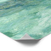 ブルーラグーンの海の風景、フィジー ポスター (角)