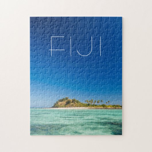 ブルーラグーンの海景、フィジー ジグソーパズル (縦)