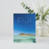 ブルーラグーンの海景、フィジー ポストカード (スタンド正面)