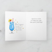 ブルーラグーンカクテル21stハッピーバースデーカード カード (内部)