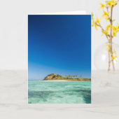 ブルーラグーンシースケープフィジー カード (黄色い花)
