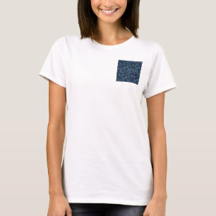 ブルーラグーン ミッドナイト コブル パッチワーク テラゾー Tシャツ