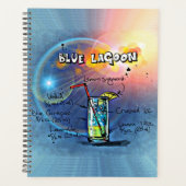 ブルーラグーン(12ドリンクレシピセットの#12) プランナー手帳 (正面)