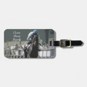 ブルーラゲッジタグの騎手を持つ競走馬 ラゲッジタグ (正面横)