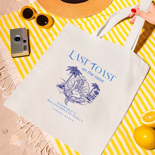 ブルーラストトーストカウガールマーメイドバチェロレッテパーティー トートバッグ