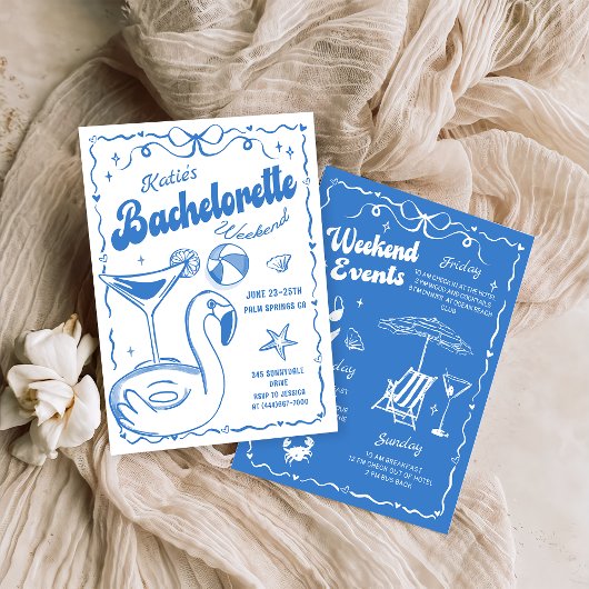 ブルーラストトーストビーチバチェロレッテ週末 招待状