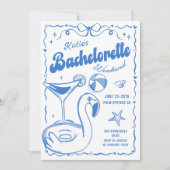 ブルーラストトーストビーチバチェロレッテ週末 招待状 (正面)