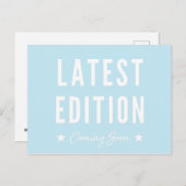 ブルーラスト来版の妊娠 案内ポストカード (正面/裏面)