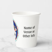 ブルーラスベガスウェルカムサイントランプのポーカーチップ 紙コップ (裏面)