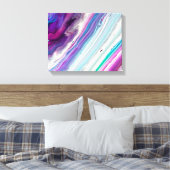 ブルーラズベリー抽象芸術包装キャンバス キャンバスプリント (インサイチュ (寝室))