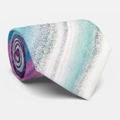 ブルーラズベリー抽象芸術 ネクタイ (ロール)