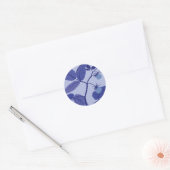 ブルーラズベリー ラウンドシール (封筒)