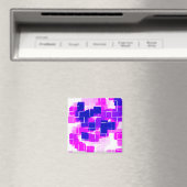 「ブルーラズベリー」幾何学芸術 マグネット (インサイチュ (食洗機))