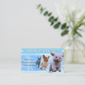 ブルーラッシュ獣医 予約カード (スタンド正面)