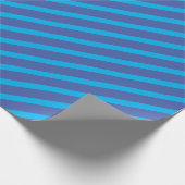 ブルーラッストライプのピング紙 ラッピングペーパー (角)