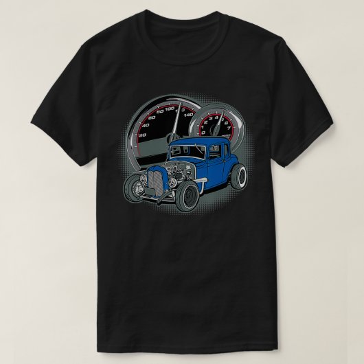 ブルーラットロッド Tシャツ (デザイン正面)