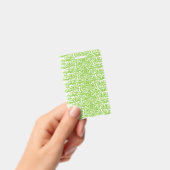 ブルーラッピング紙と白い連続雪 バッジ (手持ち)