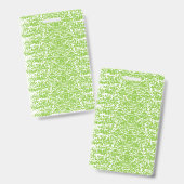 ブルーラッピング紙と白い連続雪 バッジ (正面&裏面)