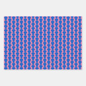 ブルーラッピング紙シートのサッカーシャツ ラッピングペーパーシート (正面3)