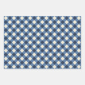 ブルーラッピング紙フラットシートセット3 ラッピングペーパーシート (正面)