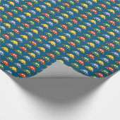 ブルーラッピング紙 ラッピングペーパー (角)